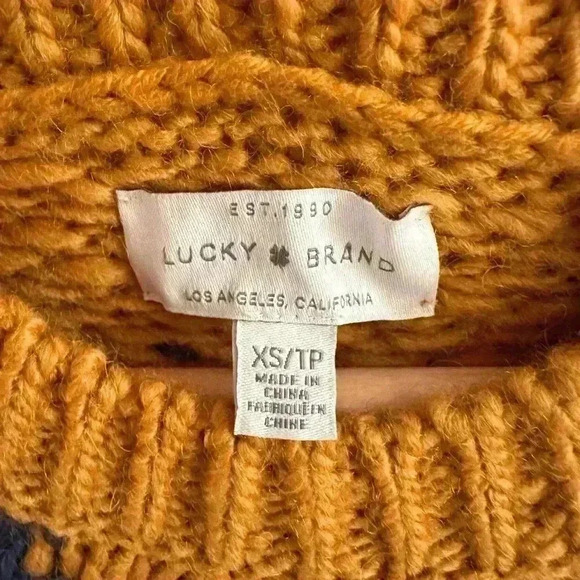 Lucky Brand Mustard Yellow Sweater XS - Picture 7 of 8